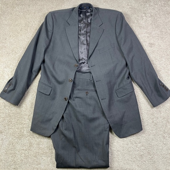 Brooks Brothers Other - Brooks Brothers 346 Strech Wool Suit‎ Men's 42L 38x30 Gray Pinstripe 3-Button